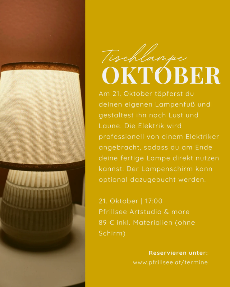 Tischlampen töpfern - Kufstein