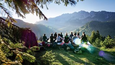 Morgenyoga am Brentenjoch