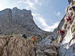 Attraversamento di Ellmauer Tor via Eggersteig