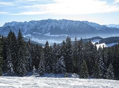 Winter hiking over the erlerberg