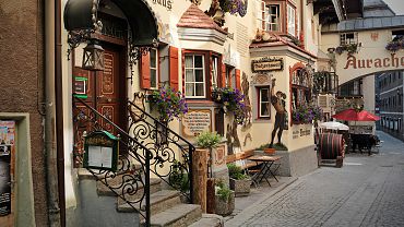 Old town Römerhofgasse in Kufstein