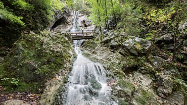 Nature experience waterfall in Bad Häring